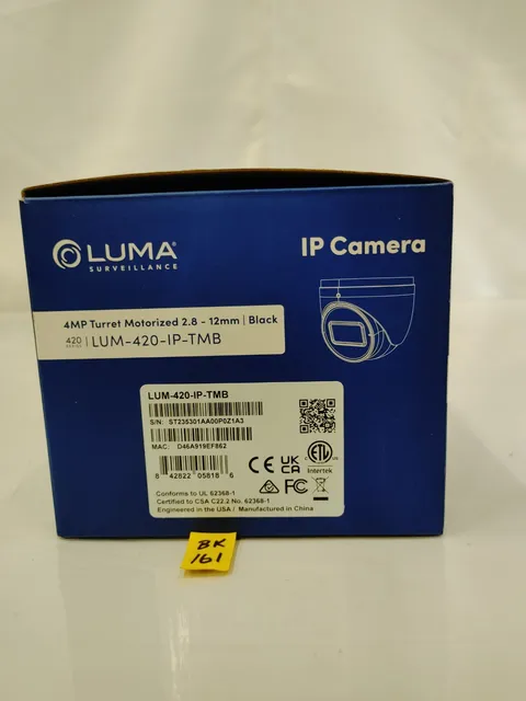 Luma LUM-420-IP-TMB 420 Series 4MP Turret IP Outdoor Cam