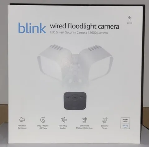 NEW IN BOX Blink Floodlight Camera - White