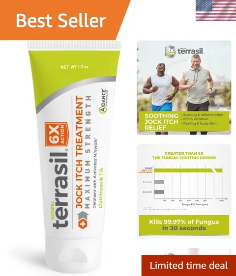 Jock Itch Antifungal Treatment Extra Strength -Clinically Proven Clotrimazole...