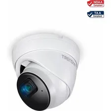 TRENDnet Indoor Outdoor 5MP H.265 PoE IR Fixed Turret Network Camera TVIP1515PI