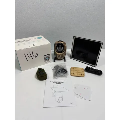 4G LTE Pan Tilt Security Camera Solar Powered Cellular Trail Cam RBX-S60 Camo