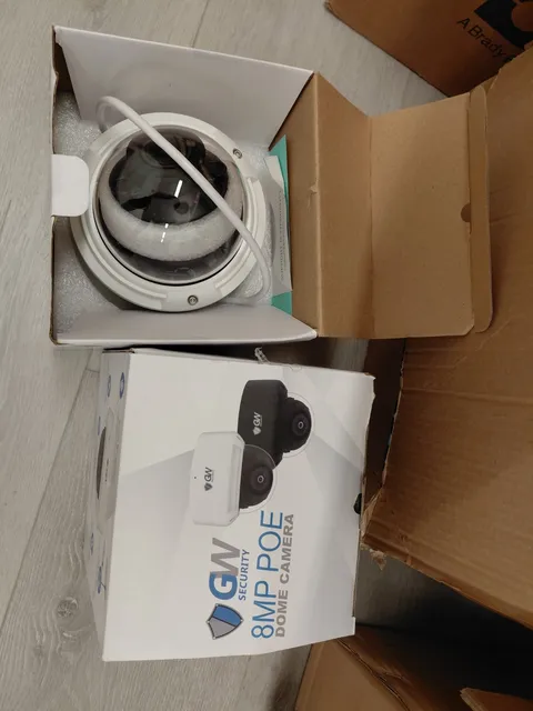 GW Security 8MP 4K PoE ONVIF IP Dome Camera White Vandal Resistant SD Slot