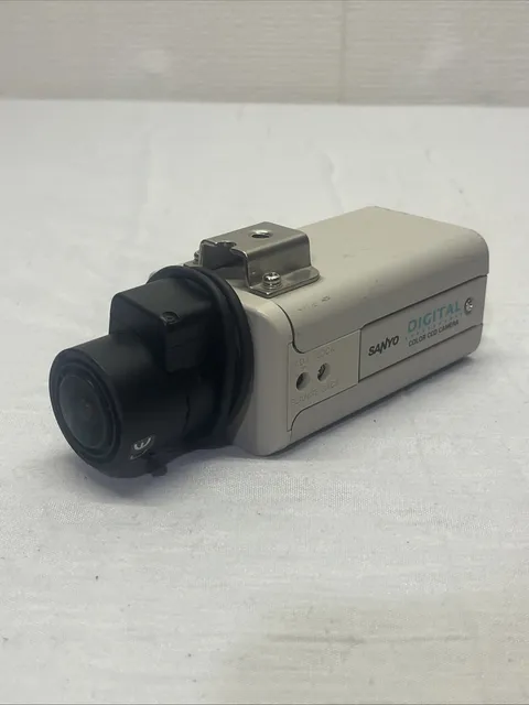 Vintage Sanyo VCC-6574A Surveillance Color Camera W/ 3-8mm Lens Security