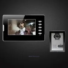 7" Video Door Phone Intercom System with One Button Unlock for Home Security