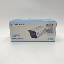 Amcrest UltraHD 4k 8MP Outdoor PoE Bullet IP Security Camera 1P8M-2496EW-V2 NIB