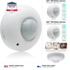 Sensky 360 Degree Ceiling Mount Occupancy Sensor, 110-240V PIR Motion Sensor ...
