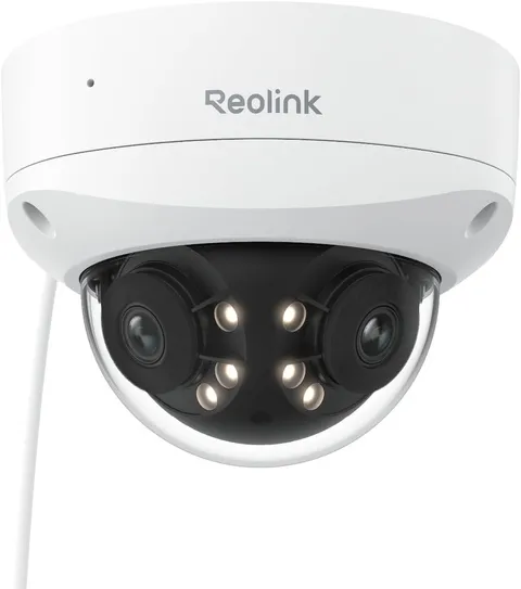 REOLINK 4K 8MP 180° Dual-Lens Poe IP Camera, IK10 Vandal-Proof, Person/Vehicle/A