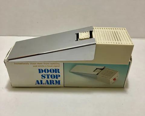 Vintage Door Stopper Alarm Loud Sound Travel Safety EUC Tested