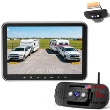 Plug-Play RV Camera System Wireless for Furrion Pre-Wired: 8 Inch-1 RV Camera
