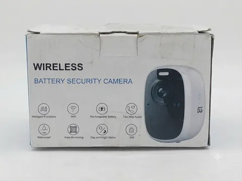 DCT CG1 Wireless Outdoor Home Security Camera White Surveillance Cam