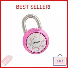 Master Lock 1530DPNK Locker Lock Combination Padlock, 1 Pack, Pink