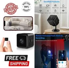 1080P HD WiFi Mini Security Camera Night Vision Motion Detection Indoor Outdoor.