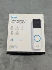 Blink Video Doorbell + Sync Module 2 **Brand NEW** Never Used