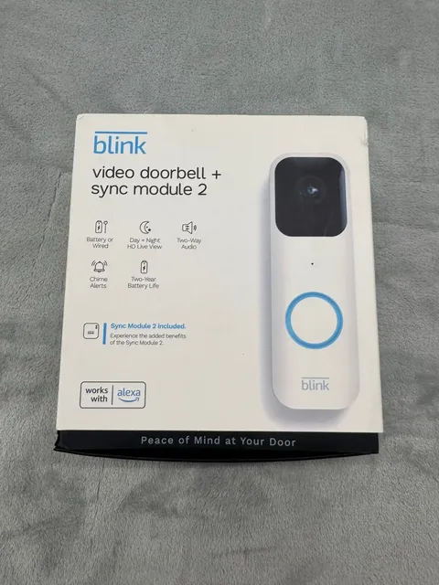 Blink Video Doorbell + Sync Module 2 **Brand NEW** Never Used