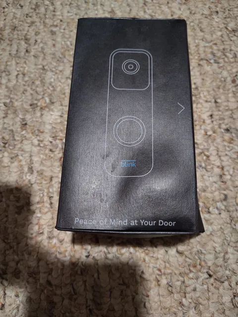 Blink Video Doorbell Camera Wi-Fi Smart Security System (Black)