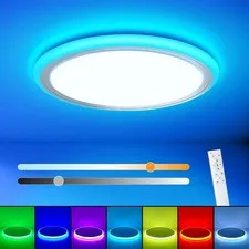 BLNAN RGB Led Flush Mount Ceiling Light with 13 Inch, ( Red, Green, Blue)