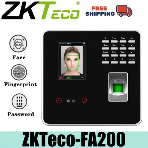 ZKTeco FA200 Face Access Control System Fingerprint Access Controller Keypad US