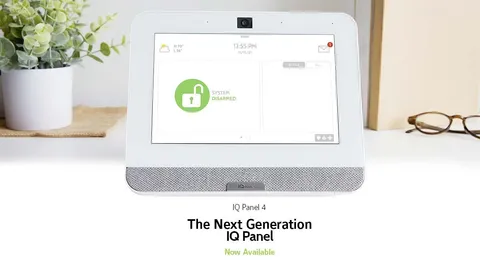 NEW Qolsys IQ Panel 4 IQP4003 345 MHz PowerG Security Alarm Keypad