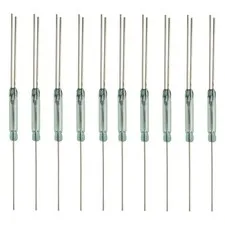10PCS 2.5 * 14mm Reed Switch 3 Pin Magnetic Switch Normally Open Normally Clo...