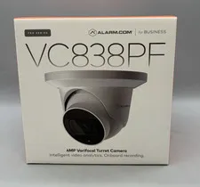 Alarm.com VC838PF PoE 4MP Varifocal Turret Camera - Sealed
