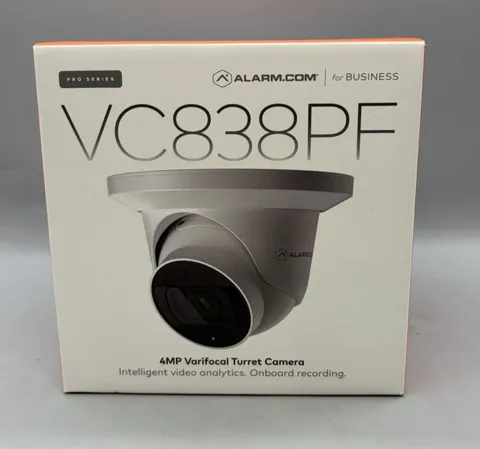 Alarm.com VC838PF PoE 4MP Varifocal Turret Camera - Sealed