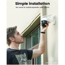 Weatherproof Solar Camera | 360° Full Coverage, Night Vision