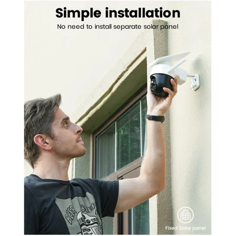 Weatherproof Solar Camera | 360° Full Coverage, Night Vision