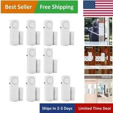 Ultra Loud 90 dB Window & Door Alarm - Essential Home Security Pack of 10