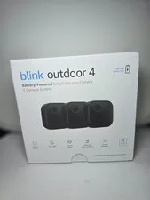 BRAND NEW - Blink Outdoor 4 1080p Wi-Fi Outdoor 3-Camera Security System - Black