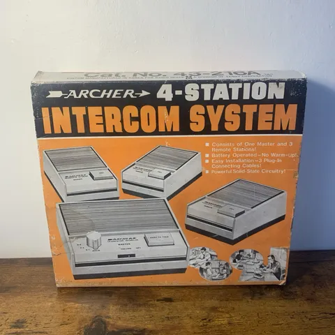 Vintage Archer 4 Station Intercom System Radio Shack Cat No 43-216A READ