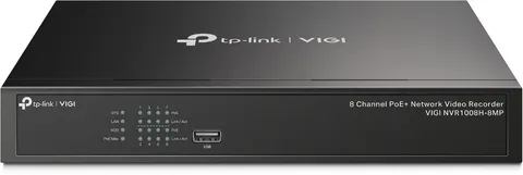 TP-LINK VIGI 8-CH NVR SATA(0/1) UPTO 8-CH@2MP 4K HDMI(1) 10/100(1) POE+(8) 11...