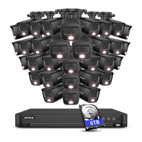 ANNKE 3K Lite 32CH 5IN1 DVR 1080P CCTV Security Camera System Color Night Vision