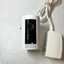 Ring Indoor Cam (1st Gen) HD Security Camera 5UM4E5 White & Power Supply & Cord
