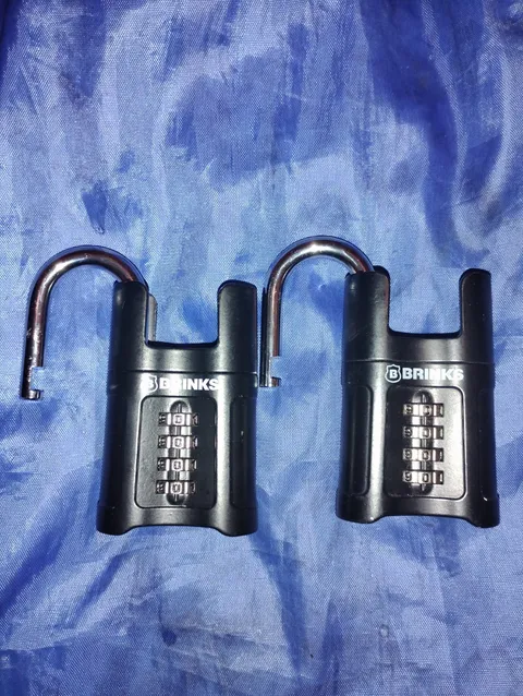 2 Brink's 57 MM 4 Digit High Security Padlocks