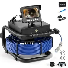 ZELCAN Sewer Camera Drain Camera 100FT 4.3 LCD IP68