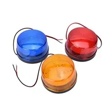 Orange Blue Red 12V LED Security Alarm Strobe Signal Warning Flashing Light Lamp