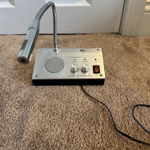 RL Two-Way Window Intercom System For Counter