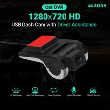 1280*720 HD Car USB DVR Dash CAM W/ Driver Assistance ADAS Real-Time Minitoring