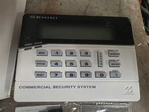 Napco Security key pad Keypad P/N GEMC-BK1 Used