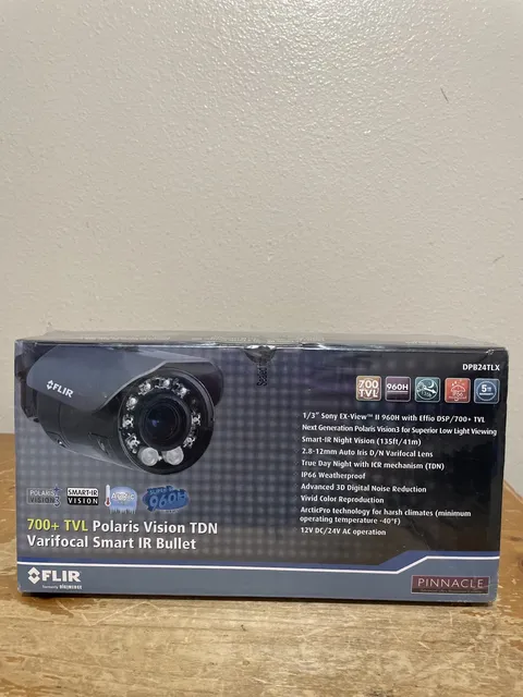 Flir DPB24TLX 700+ TVL Polaris Vision TDN Varifocal Smart IR Bullet Camera NIB