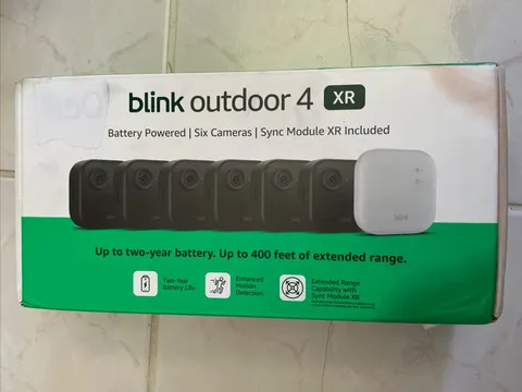 Blink Outdoor 4 XR - 6 Wireless Security Cameras + Sync Module Range 400Ft New