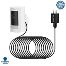 Weatherproof 16ft Power Adapter for Ring Stick Up Cam & Spotlight Cam