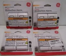 4X GE Audible Window/Door ALARM - Battery Operated 2 Pcs (8 Total)