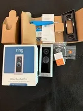 Ring Wired Doorbell Pro 1535p HD Video 3D Motion Detection-Color Night Vision