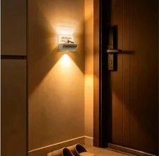 USB Rechargeable Motion Sensor Wall Light for Entryway, Magnetic Mount No Wiring