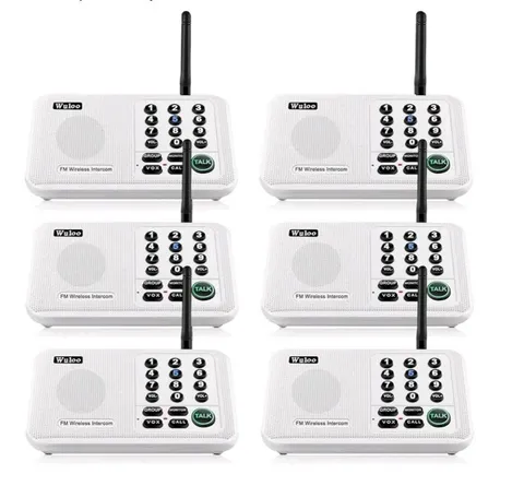 Wuloo Intercoms Wireless for Home 5280 Feet Range 10 Channel 3 Code, Wireless
