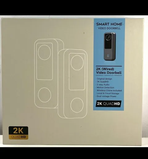 XTU Smart Home Video doorbell 2K (Wired) XTU, Open box