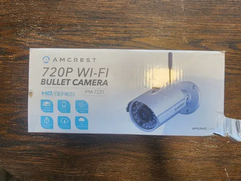 Amcrest 720p Wi-Fi IP Bullet Surveillance Camera Night Vision Weatherproof White