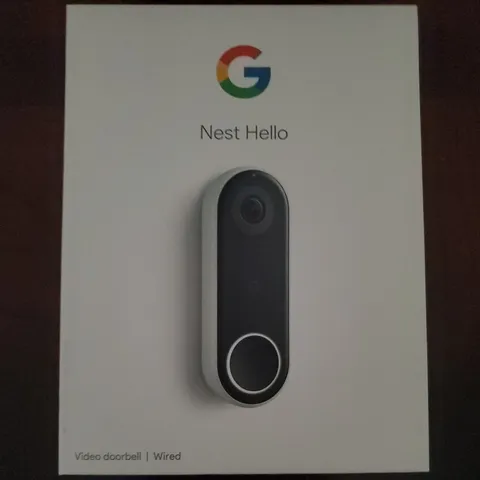 New Google Nest Hello Smart Wi-Fi Video Doorbell Security Camera NC5100US Wired