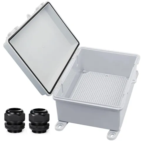 YETLEBOX Waterproof Outdoor Electrical Box 8.7" x 6.7" x 4.3" 1pc, Grey